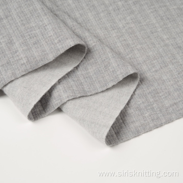 Melange Poly Viscose Span Double Knit With Sueded